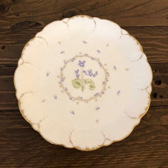 Mikasa Ivory Bone China Tender Violets Salad Plates Set of 2 - 7.5" - Picture 6 of 6